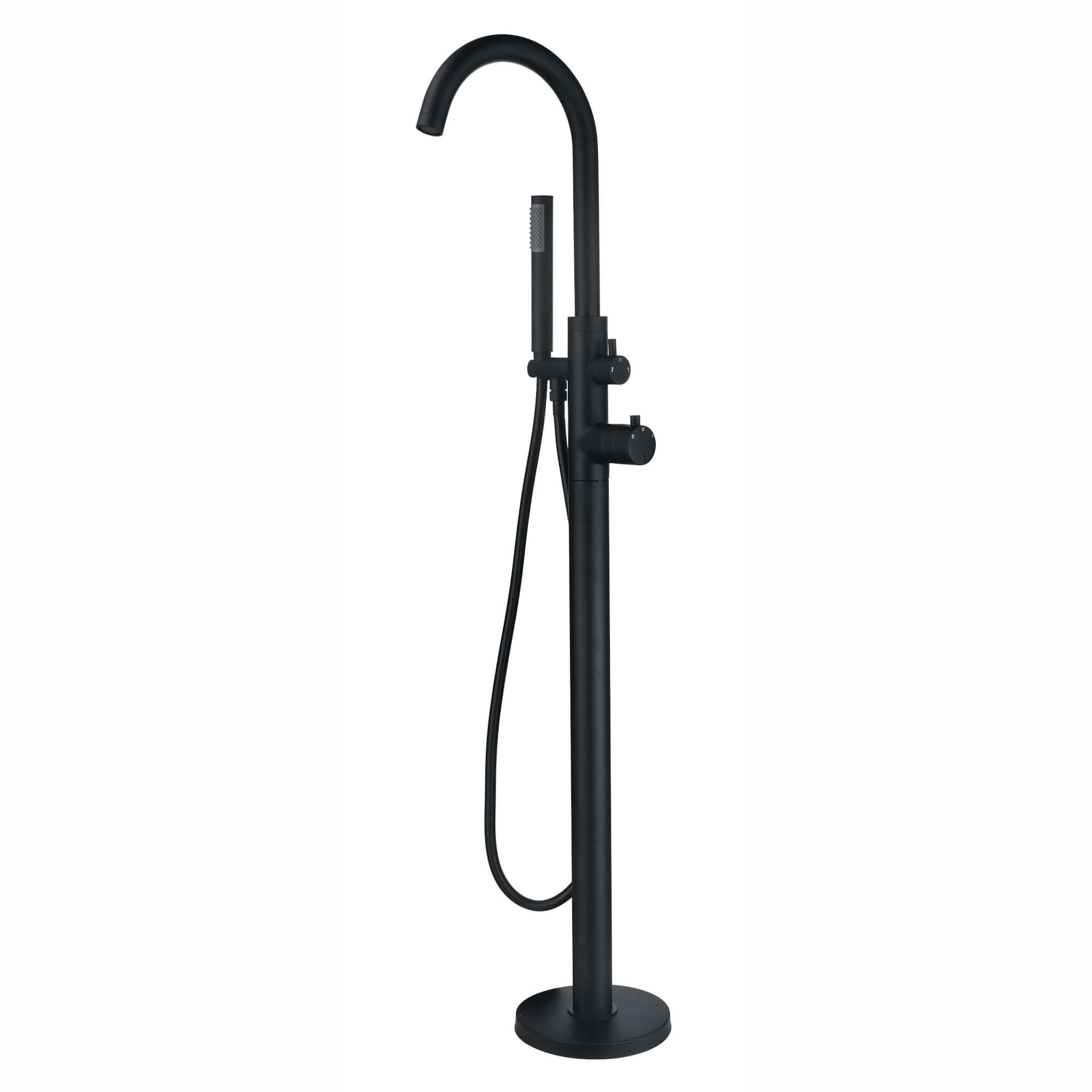 Buy Zara floorstanding bath shower mixer tap - matt black Online UK | HOUSE OF ENKI